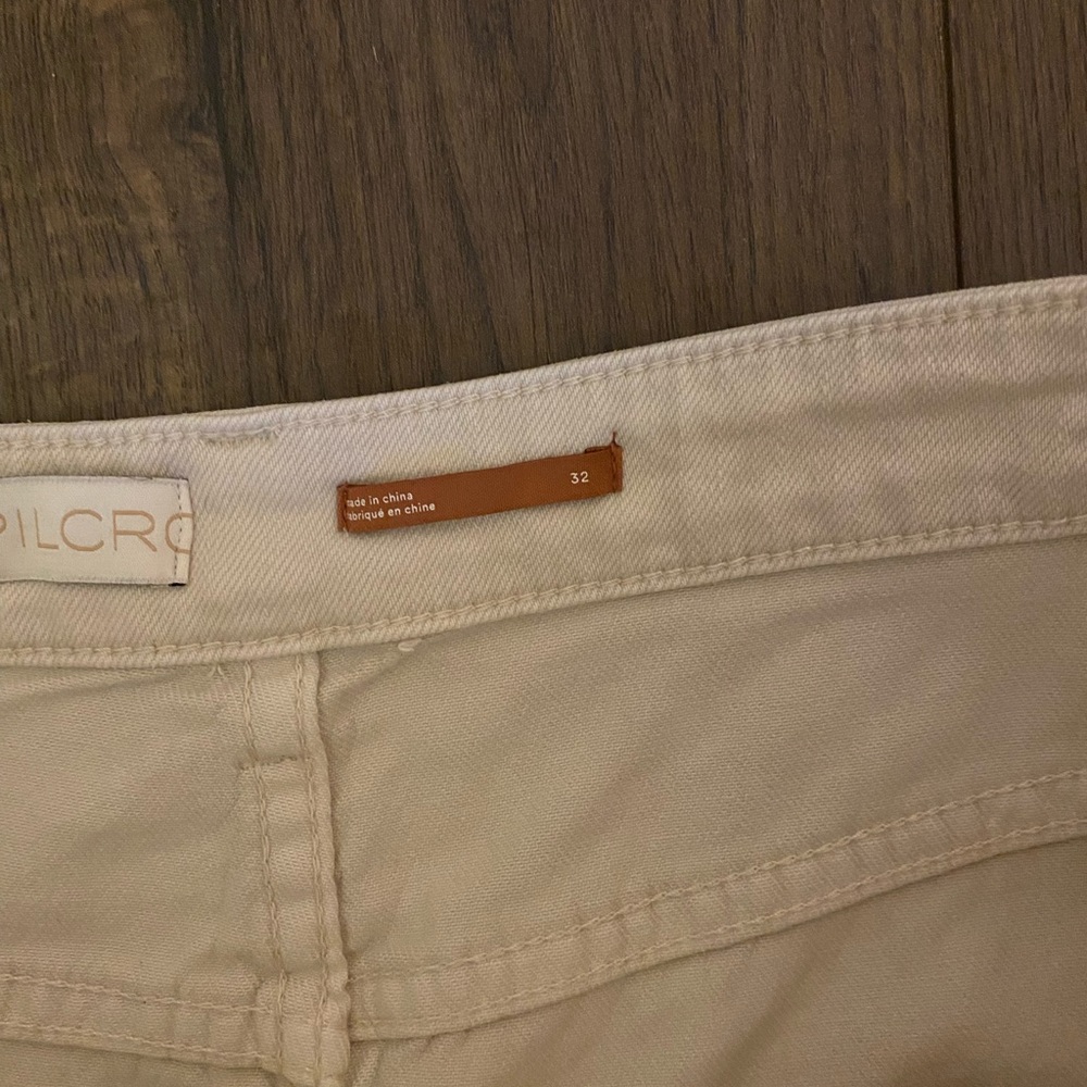 NWOT Anthropologie Super Soft Pleated Painter Jeans with Multicolor Accents - 32 - Picture 5 of 6